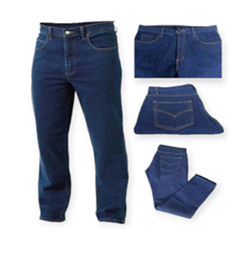Pantalón Jean Procesado Modelo Clásico sin cinta 14 OZ