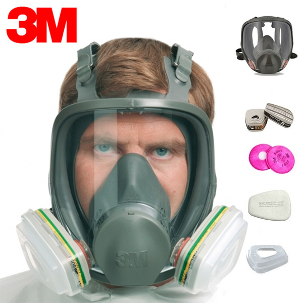 Respirador 3M cara completa con accesorios